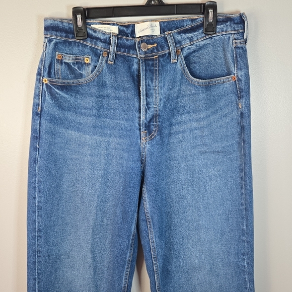 Universal Thread Size 8 90's Baggy Midrise Wide Leg Large Cuff Button Fly Jeans - Picture 4 of 16